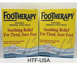 (2) Queen Helene Footherapy Mineral Foot Bath Soothing Relief Sore Tired Feet